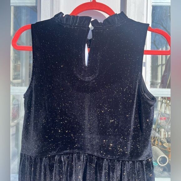 J Crew Velvet Shimmer Tiered Midi Dress NWT - Picture 10 of 10